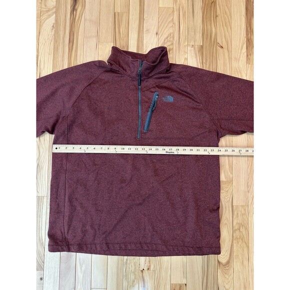 The North Face Sweater Mens XXL Burgundy Canyonlands Half Zip Pullover Casual - Picture 9 of 10